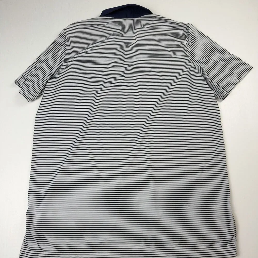 Ralph Lauren RLX Winged Foot Golf Club Polo Mens L Stripe Wicking Performance